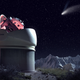 Artist’s conception of ESA’s Flyeye Telescope, currently being built in Italy.